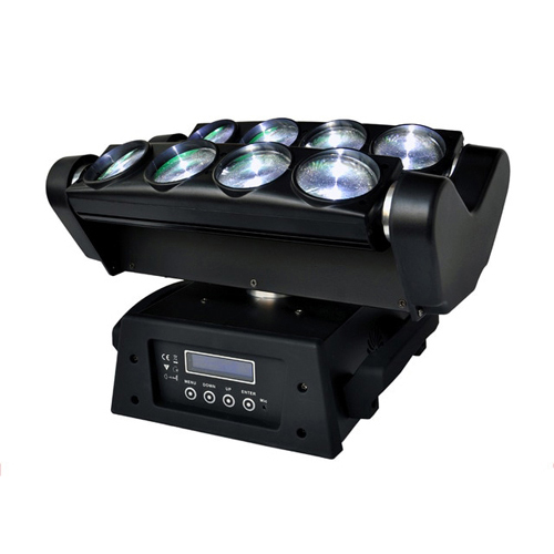 LED Spider 8 x 10w Moving Head (2-axis Full)